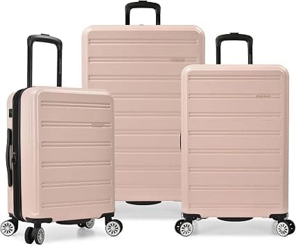 Traveler's Choice Snowcreek Hardside Expandable Spinner Luggage, Pink, 3 Piece Set, Snowcreek Hardside Expandable Spinner Luggage on Amazon.ae - Price Tracker