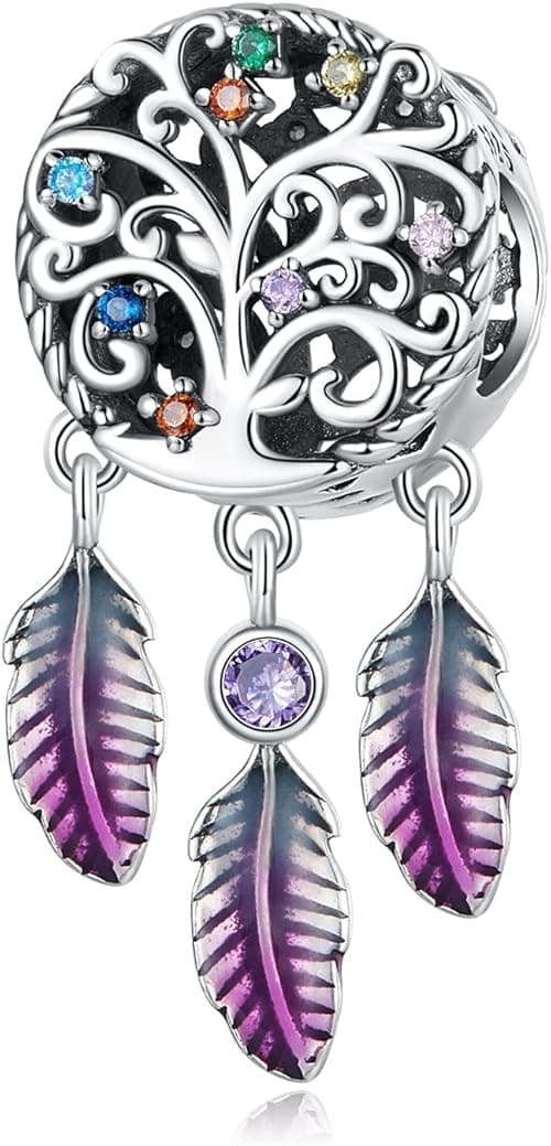 Tree of Life Charm for Pandora Bracelets, 925 Sterling Silver Dream Catcher Charms Beads, Birthday Jewellery Gift for Women Teen Girl, Sterling Silver Sterling Silver Enamel, No gemstone. on Amazon.ae - Price Tracker