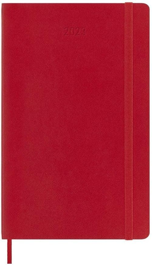 Moleskine Weekly Planner 2023, 12-Month Weekly Diary, Weekly Planner and Notebook, Soft Cover, Large Size 13 x 21 cm, Colour Scarlet Red on Amazon.ae - Price Tracker