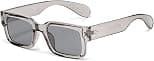 EYLRIM Square Frame Sunglasses for Women Men Trendy Chunky Rectangle Sun Glasses Black Shades UV400 Protection - Best Deal Finder
