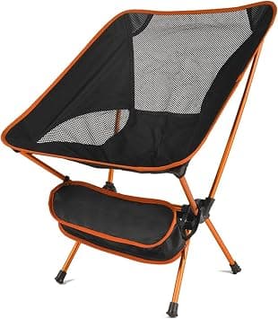 Portable Seat, Portable Lightweight Chair For Office Home Hiking Picnic BBQ Beach Outdoor Fishing Chairs (Color : Orange) on Amazon.ae - Price Tracker