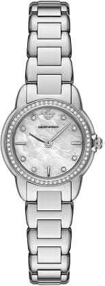 Emporio Armani Women's Two-Hand Stainless Steel Watch (Model: AR11669), Silver - Best Deal Finder