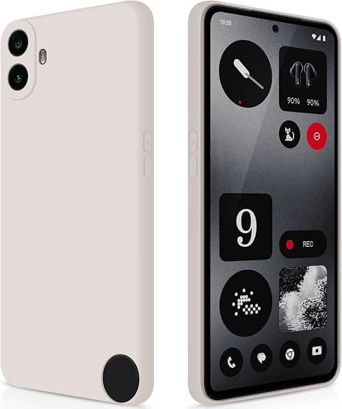 GiiYoon Protective Case for Nothing CMF Phone 1 Silicone Case, Shockproof Thin TPU Silicone Protective Case with Fiber Inner Layer and Camera Protection, White on Amazon.ae - Price Tracker