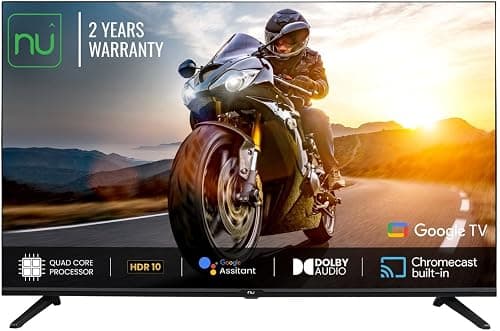 Nu 109 cm (43 inch) Google Series Full HD LED Smart TV LED43FGNX (Black) 2023 Model على Amazon.ae - متتبع الأسعار