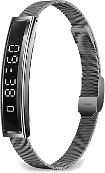 Smart Bracelet Fitness Tracker with Waterproof Heart Rate, Sleep Monitoring Bluetooth 5.3 Health Tracker Bracelet Designed for Ladies and Gents (Black) على Amazon.ae - متتبع الأسعار