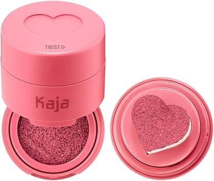 KAJA Cheeky Stamp Blush – Saucy Heart-Shaped Cushion Blusher with Buildable Color, Lightweight & Blendable Formula, Travel-Friendly K-Beauty Design, 5 g - Best Deal Finder