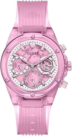 GUESS Ladies Sport Clear Multifunction 39mm Watch - Amazon.ae Price Tracker