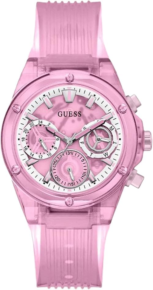 GUESS Ladies Sport Clear Multifunction 39mm Watch on Amazon.ae - Price Tracker