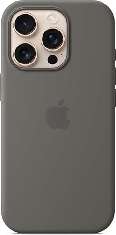 Apple iPhone 16 Pro Silicone Case with MagSafe - Stone Gray ​​​​​​​ - متتبع أسعار Amazon.sa