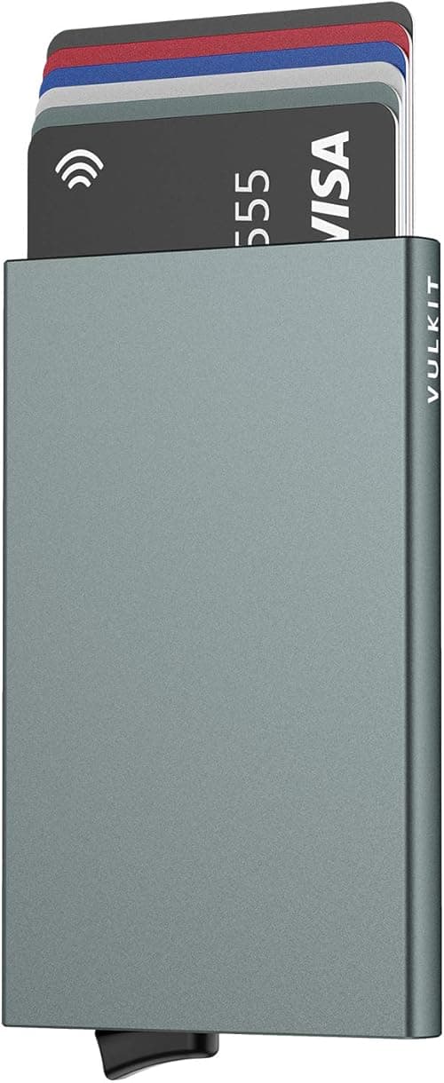 Pop Up Wallet, Slim Minimalist Credit Card Holder For Men and Women RFID Blocking Mini Metal Case on Amazon.ae - Price Tracker