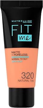Maybelline Fit Me Matte Poreless Foundation 320 Natural Tan 30ml on Amazon.ae - Price Tracker