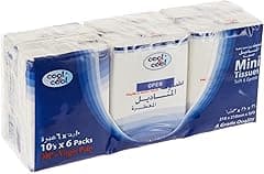Cool & Cool Compact Pack Mini Tissues, 10 Tissues, 6 Box - Amazon.ae Price Tracker