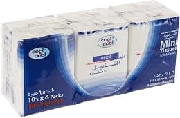 Cool & Cool Compact Pack Mini Tissues, 10 Tissues, 6 Box - Best Deal Finder