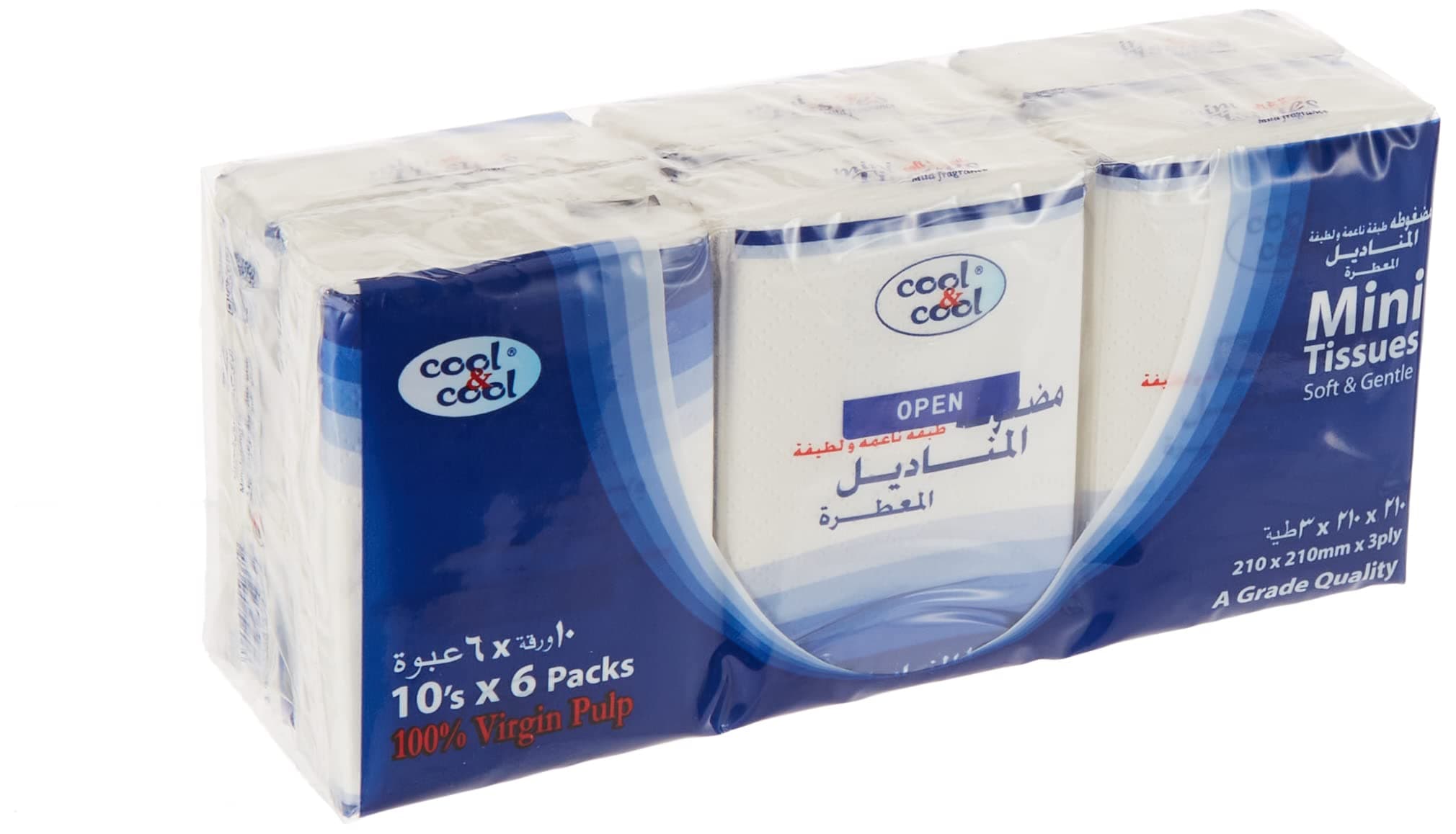 Cool & Cool Compact Pack Mini Tissues, 10 Tissues, 6 Box on Amazon.ae - Price Tracker