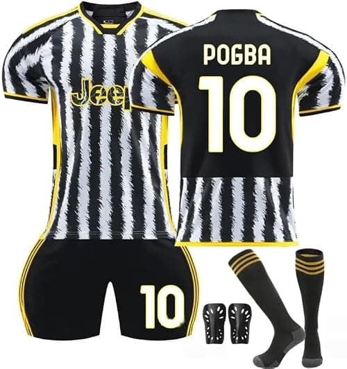 2023/24 Home JUV Football Jersey Kit– POGBA #10 Signed Edition–Soccer Uniform Set with Shorts,Socks&Knee Pads–Athletic Training Gift for Men,Youth&Boys(16–3XL) on Amazon.ae - Price Tracker