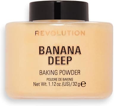 Revolution Beauty London, Loose Baking Powder, Prolongs Makeup Wear, Setting Banana Deep, For Medium to Dark Skin tones, 32g on Amazon.ae - Price Tracker
