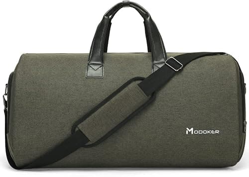 Convertible Garment Bag with Shoulder Strap, Modoker Carry on Garment Duffel Bag for Men Women - 2 in 1 Hanging Suitcase Suit Travel Bags on Amazon.ae - Price Tracker