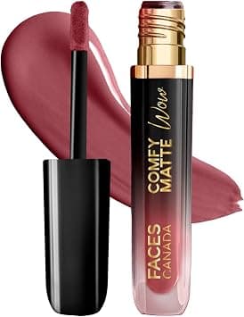 FACESCANADA Comfy Matte Wow Liquid Lipstick Mauve Majesty 02 3.8ml | One Swipe Application | Highly Pigmented | Comfortable Wear | Glides Smoothly | Long Lasting | Transferproof - Best Deal Finder