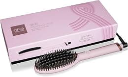 GHD Glide Hot Brush in Pink Sorbet | Professional Hair Smoothing Brush with Ceramic Technology & Ioniser | Eliminates Frizz & Adds Shine | 185ºC Styling | Automatic Sleep Mode | For All Hair Types - Best Deal Finder