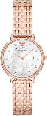 Emporio Armani Women's 'Kappa' Quartz Stainless-Steel-Plated Casual Watch, Analog Display on Amazon.ae - Price Tracker