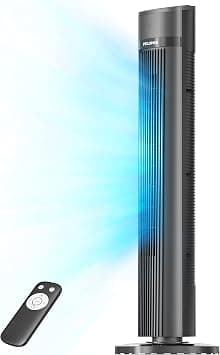 Pelonis 40-Inch Tower Fan, Quiet Cooling Fan with Remote, Bladeless Fan, 90° Oscillating Fan with 3 Speeds, 3 Modes, 15H Timer, Standing Floor Fans for Bedroom Home Office on Amazon.ae - Price Tracker