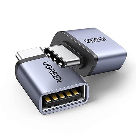 UGREEN USB to USB C Adapter (2Pcs) 10Gbps Transfer Type C to A 3.0 OTG Adapter C Converter Compatible for Samsung S25 Ultra Series, for iPhone 17 Series, iPad, MacBook, Tablets, Earphone on Amazon.ae - Price Tracker