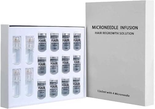 Micro-Needle Hair Growth Serum with Peptides & Biotin, Advanced Regrowth Treatment with Copper Tripeptide & Caffeine, For Thinning Hair Men & Women (Style C) - Best Deal Finder