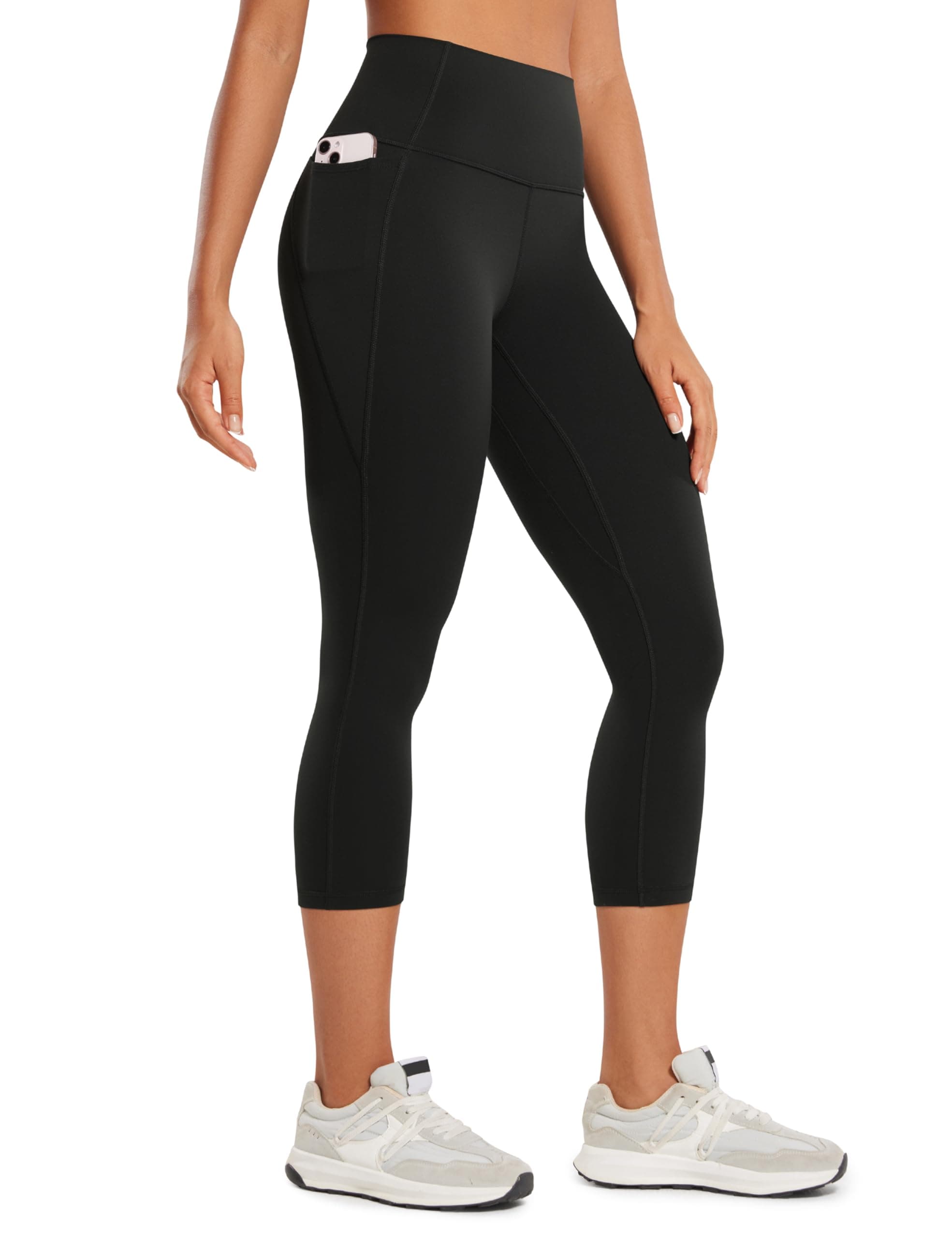 CRZ YOGA Womens Butterluxe Workout Capri Leggings with Pockets 21 Inches - High Waisted Gym Athletic Crop Yoga on Amazon.ae - Price Tracker