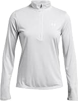 Under Armour Womens Tech Twist Quarter Zip, (014) Halo Gray / / White, X-Large - Best Deal Finder
