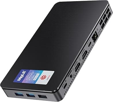 MeLE Reddot Winner Slim Mini PC Overclock4C N300(up to 3.8GHz) 32GB RAM, 512GB Storage, Mini Desktop Computer, Triple Screen Display, Full Function USB-C on Office Education on Amazon.ae - Price Tracker