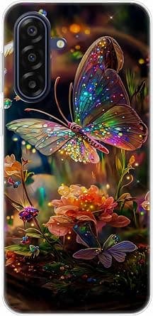 Case Compatible with SAMSUNG GALAXY M17 5G,Transparent Soft Bumper Phone Cover Clear Cases Shockproof TPU Silicone Bumpers Anti-Scratch Pattern-(Flower Butterfly) on Amazon.ae - Price Tracker