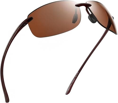 JIM HALO Sports Sunglasses for Men and Women TR90 Rimless Unbreakable Frame for Running Fishing Baseball Driving على Amazon.ae - متتبع الأسعار