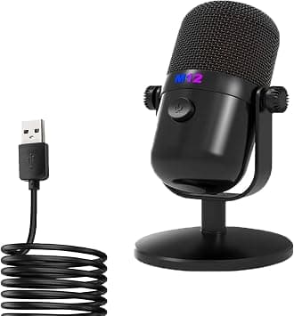 ZERIFAM Microphone for Pc, Gaming Streaming Mic with Rgb Light, Mute Button, Headphones Jack, Desktop Stand, Mic for Computer Laptop with Mute, Desk Podcast Mics Fors Podcast, Singing, Streaming on Amazon.ae - Price Tracker