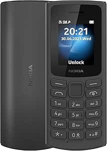 Nokia 105 4G Feature Phone With Long-Lasting Battery, Classic Quality Design , Packed Features, Classic Games, Radio, Flashlight And Plenty Of Storage Space, Dual Sim, Ram 48 Mb, Rom 128 Mb - Black on Amazon.ae - Price Tracker