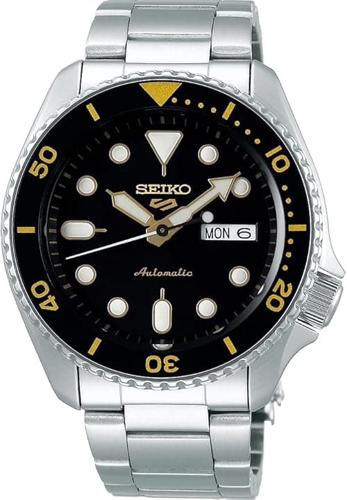 Seiko Series 5 Automatic Black Dial Automatic Men's Watch - SRPD57K1 on Amazon.ae - Price Tracker