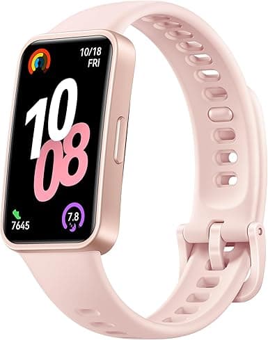HUAWEI Band 10 Smart Watch, Metallic Design and Comfortable Wearing, Pro-level Sleep Analysis, Emotional Health Aid, 100 Workout Modes, Robust Battery Life, IOS and Android, Pink on Amazon.ae - Price Tracker