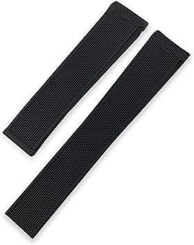 For TAG HEUER AQUARACER 300 WAY201B CALIBRE 20mm 22mm Rubber Silicone Watch Strap Waterproof Bracelet Watchband (Color : Black no Buckle, Size : 20mm) - Amazon.ae Price Tracker