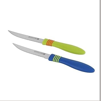 Royalford Stainless Steel Blade Fruit Knife Set (2 pc) - Stainless Steel Curved, Serrated Sharp Edges - Ultra Sharp Cooking Knives, Perfect for Peeling/Chopping Fruits & Vegetables on Amazon.ae - Price Tracker