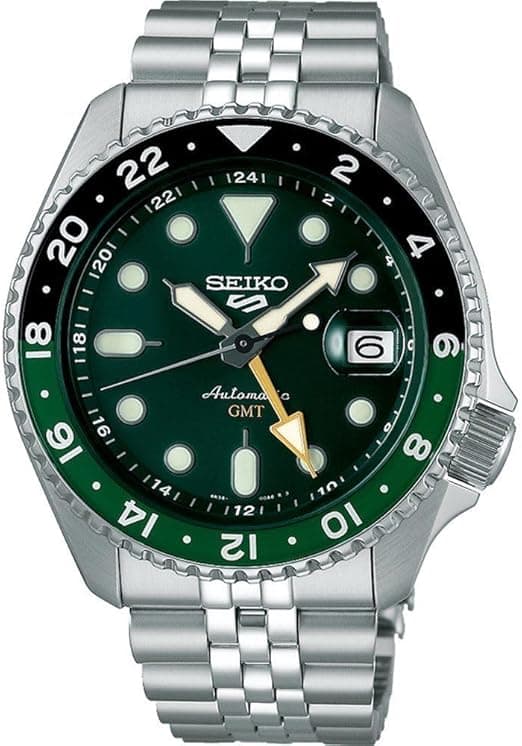 Seiko 5 Sports Automatic GMT Waterproof 10 Bar Functions Manual Winding Option, Date, GMT Hand for Men Adults Unisex on Amazon.ae - Price Tracker
