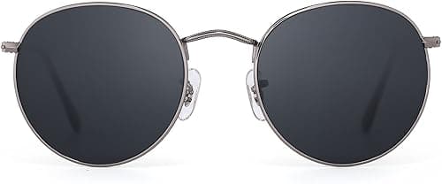 JIM HALO Retro Round Mirrored Sunglasses Vintage Reflective Glass Lenses Men Women on Amazon.ae - Price Tracker