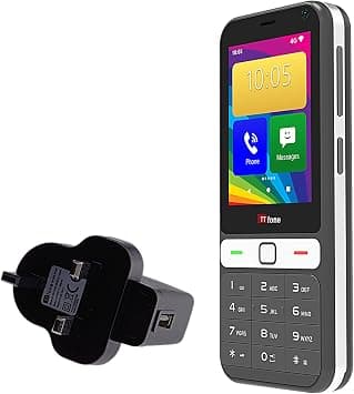 TTfone TT280 – Simple 4G Dual SIM Bar Phone with Android, 2.8" Touchscreen Pay As You Go Smartphone (with Mains Charger) على Amazon.ae - متتبع الأسعار