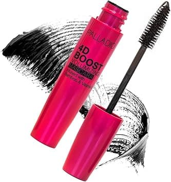Palladio 4D Boost Volumizing Mascara – Black, Jumbo Brush For Full Lashes, Clump-Free Volume, Vitamin E & Bamboo Infused, Long-Lasting Formula, Vegan & Cruelty-Free on Amazon.ae - Price Tracker