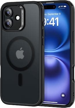 ESR for iPhone 16 Case (4 in 1) Set, Translucent Matte Case with Screen Protector, Compatible with MagSafe, Military-Grade Protection, Classic Series, Frosted Black - Best Deal Finder