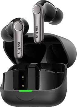 EarFun Air Pro 4+ Adaptive Noise Cancelling Wireless Earbuds, Qualcomm aptX Lossless, Snapdragon Sound, Dual Drivers, 6 Mics AI Clear Calls, Hi-Res Sound, LDAC, Bluetooth 6.0, 54H Playtime,Black on Amazon.ae - Price Tracker