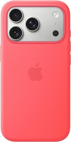 Apple iPhone 17 Pro Silicone Case with MagSafe – Bright Guava ​​​​​​​ - متتبع أسعار Amazon.sa
