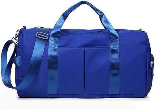 KARRESLY Sports Gym Bag for Women Travel Duffel Bag with Wet Pocket and Shoes Compartment for Training Swim Yoga(Blue1) on Amazon.ae - Price Tracker