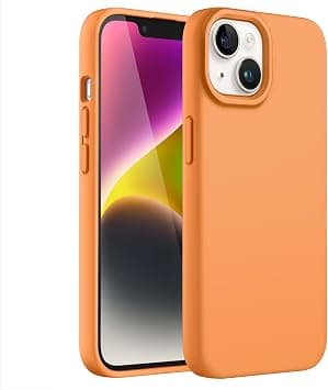 JETech Silicone Case for iPhone 14 6.1-Inch, Silky-Soft Touch Full-Body Protective Phone Case, Shockproof Cover with Microfiber Lining (Marigold) on Amazon.ae - Price Tracker