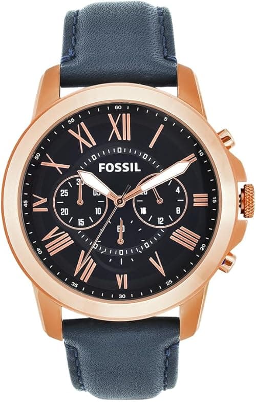 Fossil Leather Mens Quartz Watch on Amazon.ae - Price Tracker