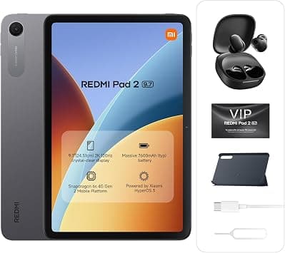 Xiaomi Redmi Pad 2 9.7 4+128GB + Redmi Buds 6 Play,Gray,7600mAh battery on Amazon.ae - Price Tracker