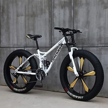 Mountain Bike 26" Fat Tire 7-Speed Full Suspension Dual Disc Brake Bicycle for Beach Cruiser - Amazon.ae Price Tracker